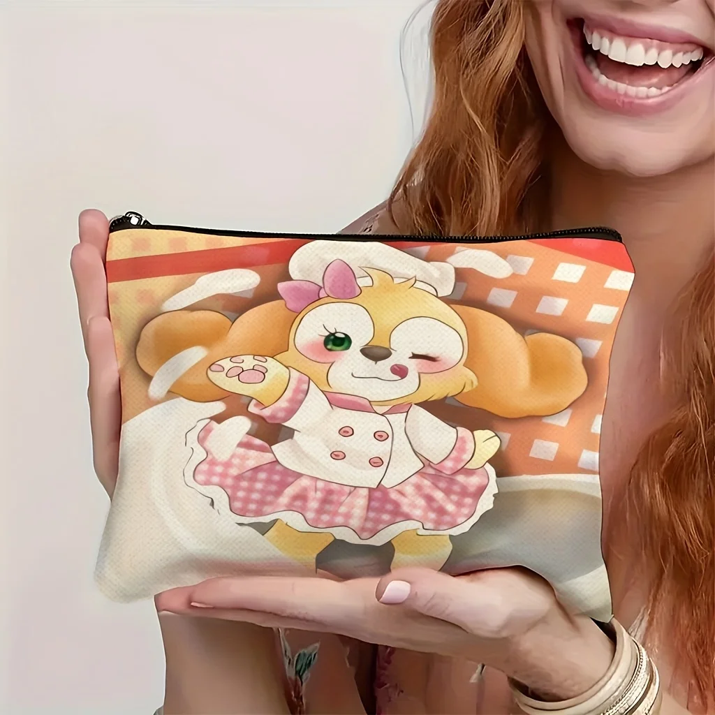 1 Disney Duffy and Friends Makeup Bag - Cute Duffy, Perfect Travel Zipper Storage Bag - Fun Birthday Gift