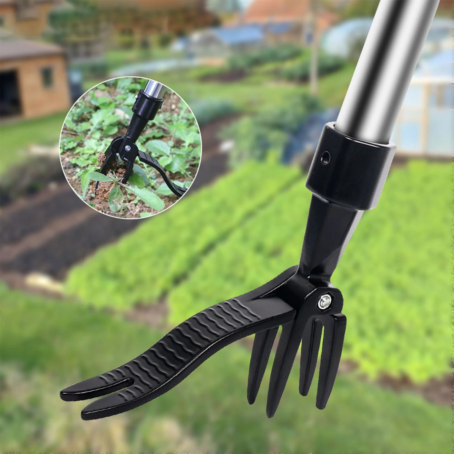 

Standing Weeding Puller Metal Weed Puller Head Garden Lawn Root Remover Weeder Manual Vertical Weeding Digging Grass Shovel New