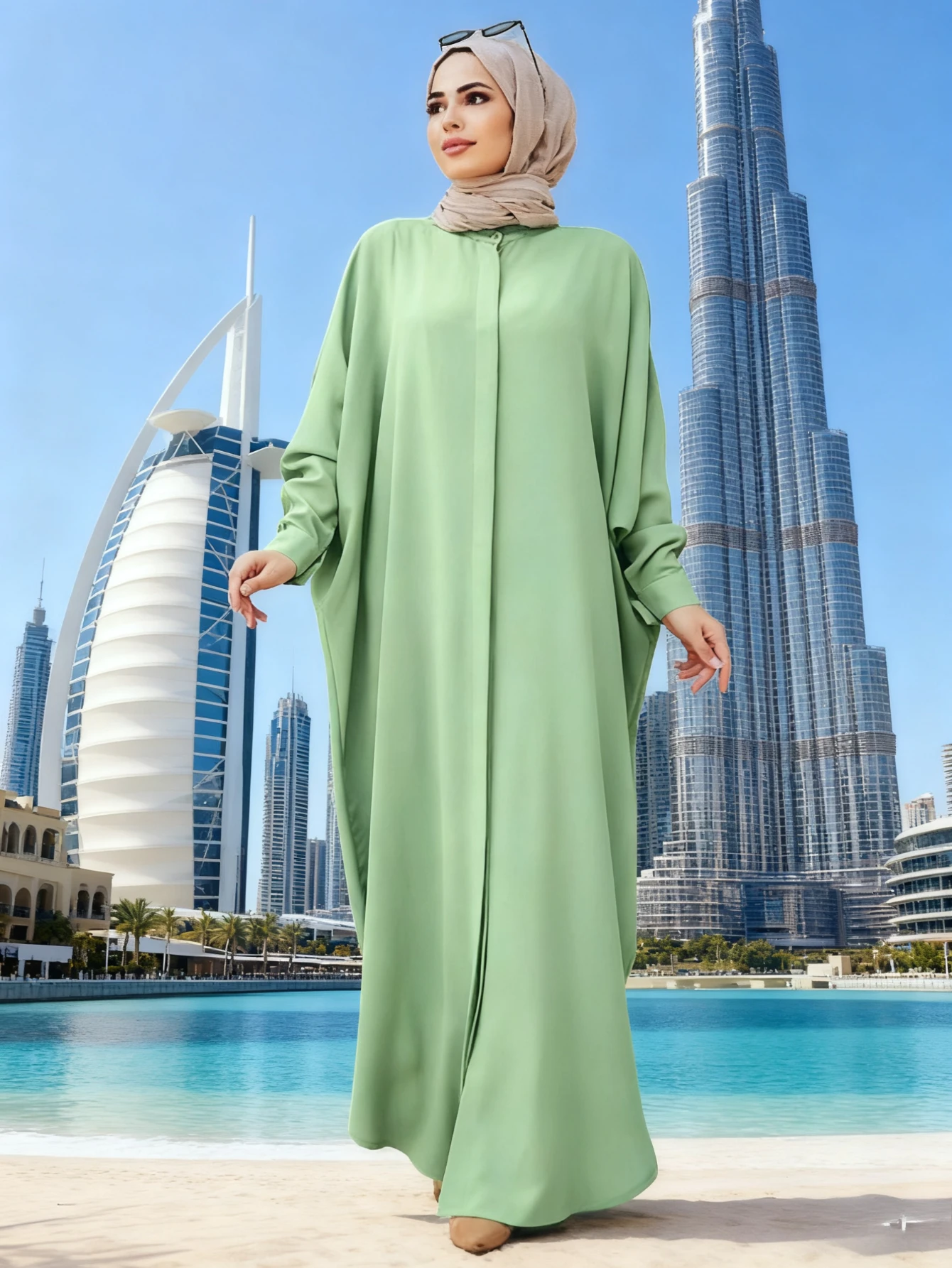 

Eid Muslim Abaya Women Split Elegant Loose Prayer Dress Morocco Caftan Saudi Arabic Party Dresses Kaftan Vestidos Ramadan Abayas