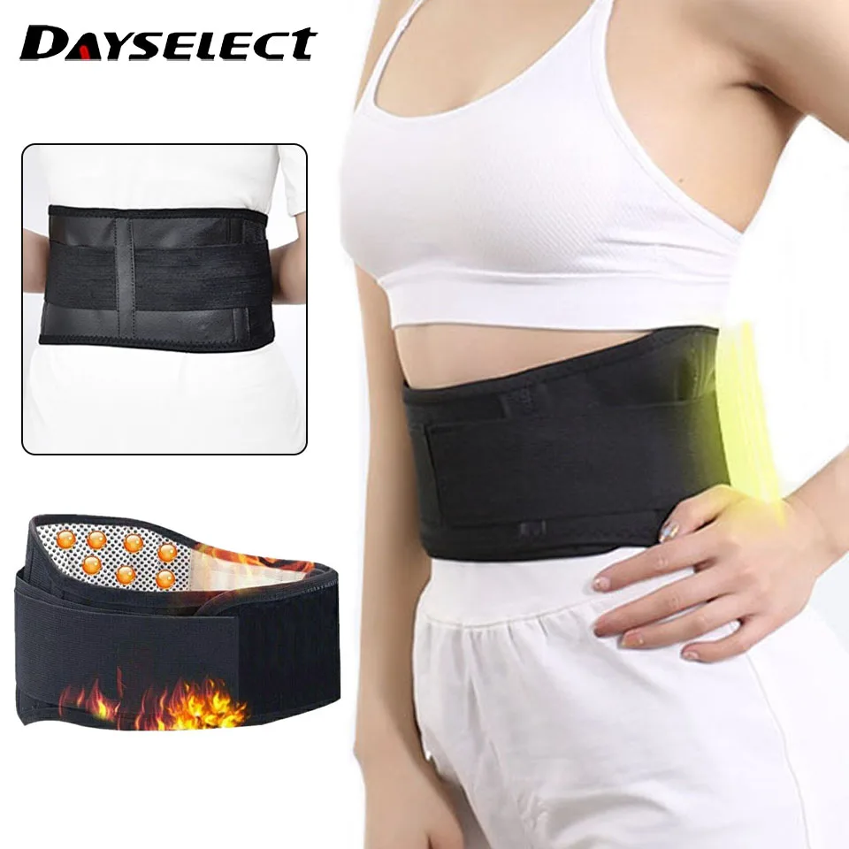 Adjustable Tourmaline Waist Brace Support Band Self Heating Lower Back Magnetic Therapy Fit Lumbar Waist Bandage Back Waist Belt