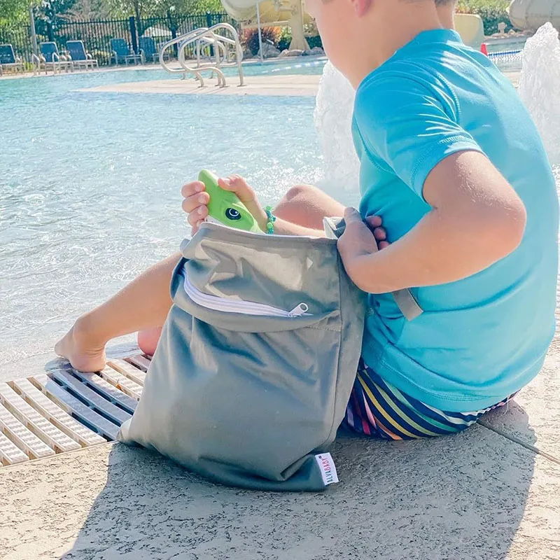 Smooth Zipper Pocket Multi-Scenario Use Can Be Hung Waterproof Reusable Diaper Cover WetBag Washable Yoga Bag