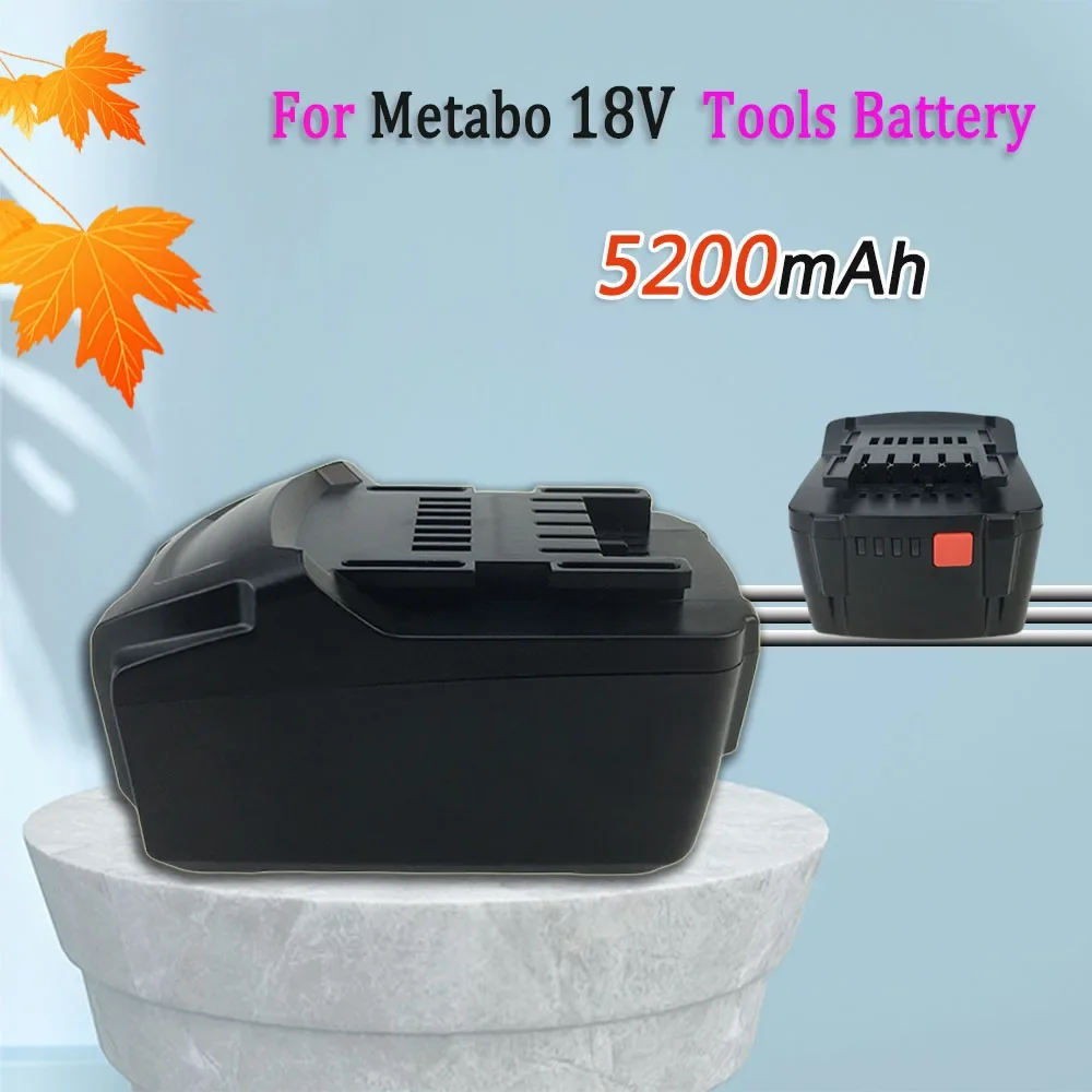 

For Metabo 18V 5200mAh Battery Power Tools Drill Driver Wrench Hammer Grinder Battery Replace