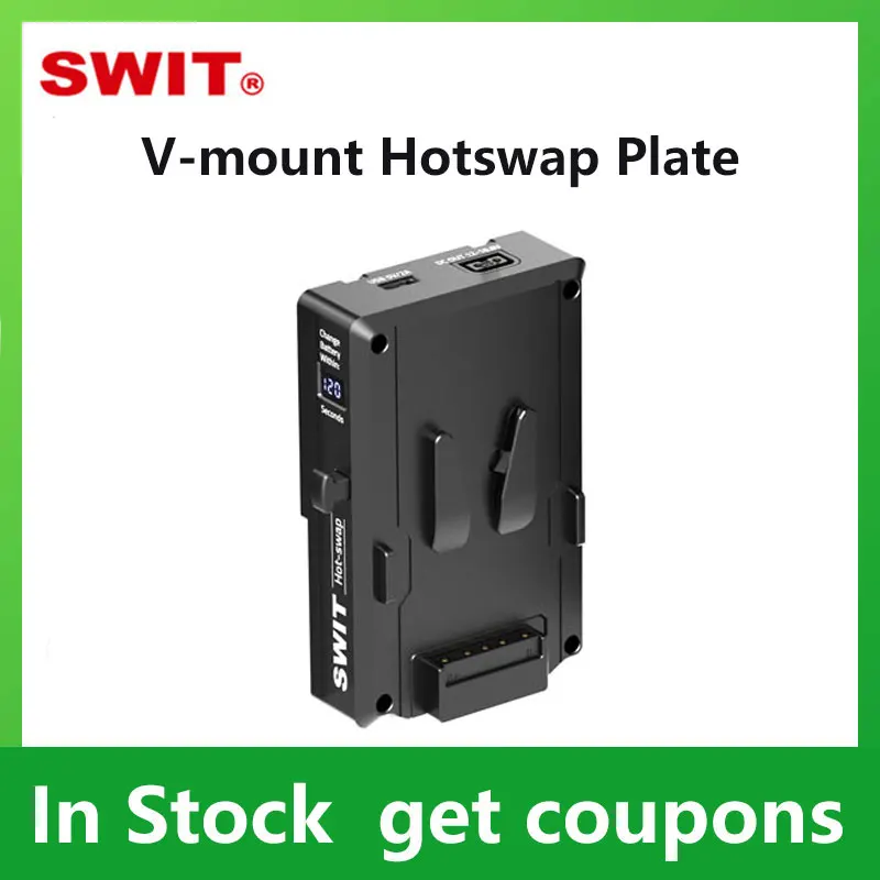 SWIT KA-S30S 14.4V V-mount Hotswap Plate 43Wh 200W Constant Load Cells At Least 2 Minutes Run Time