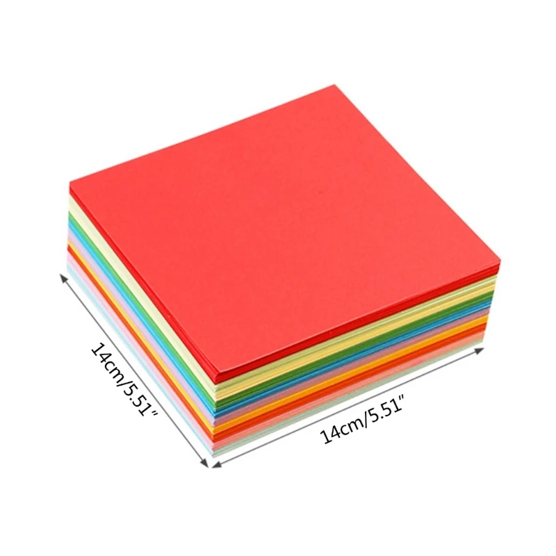 100-Sheet Folding Paper 10-Color Square  Paper Double Sided  Paper