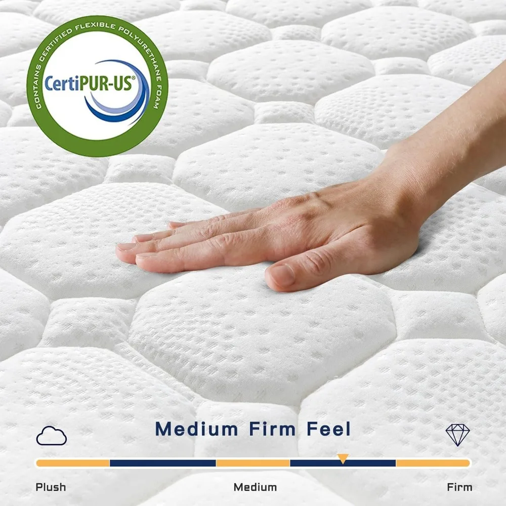 12 Inch Multilayer Hybrid Queen Mattress - Multiple Sizes & Styles Available, Ergonomic Design