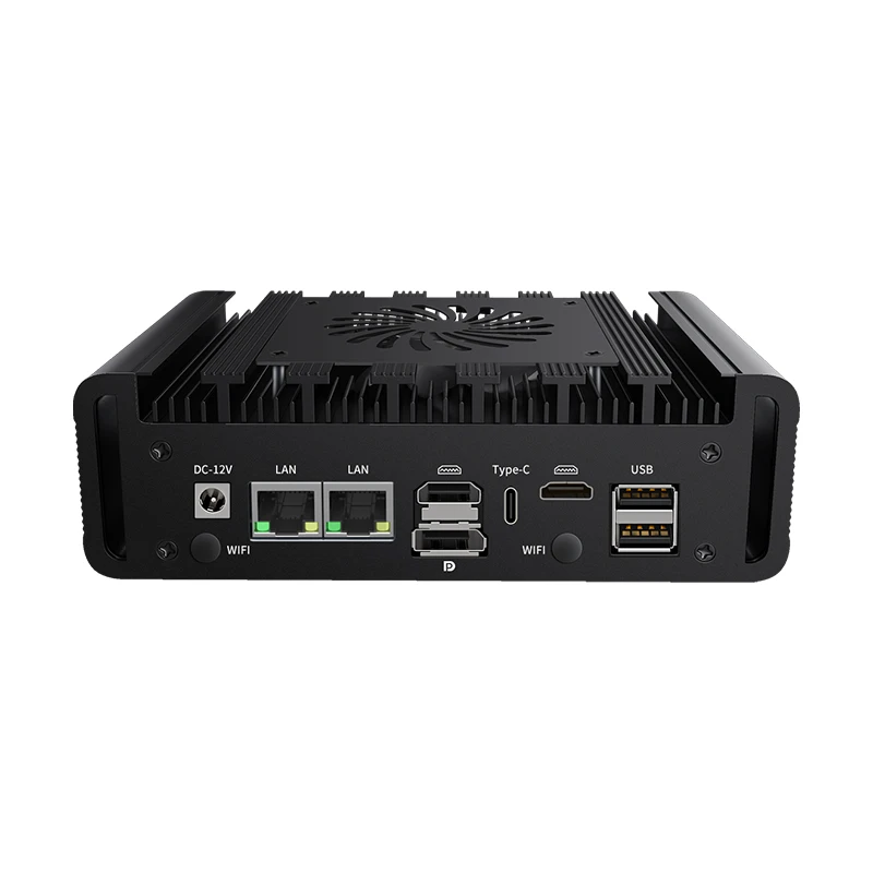 IKuaiOS-Mini PC de alto rendimiento, dispositivo con interior de 13. ª generación, Core, 2LAN, 2HD, 1DP, pantalla adecuada para oficina Industrial IoT G31F 1744-12