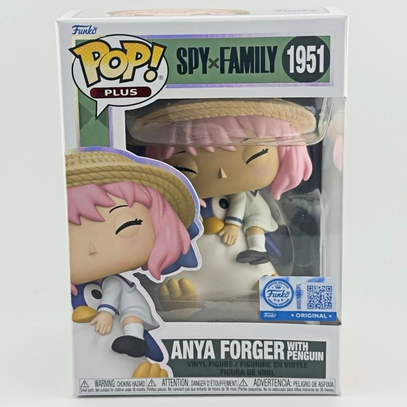 Funko Pop! Original Spy x Family Anya Forger With Penguin #1951 Vinyl Figure Anime Collectible Model Desktop Ornament Toy Gift