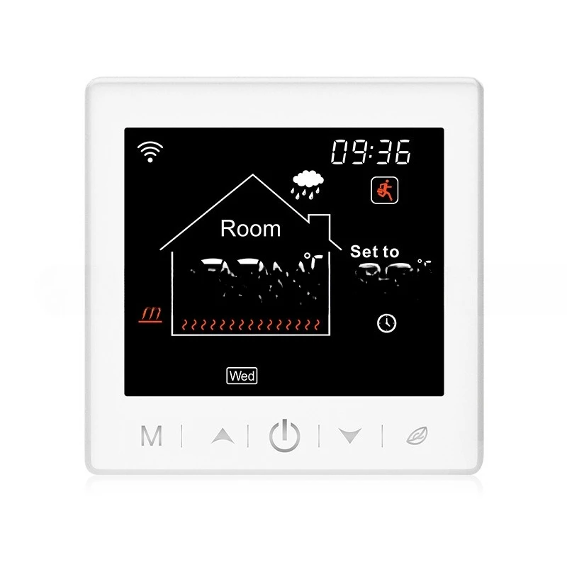 Smart home, graffiti wifi thermostat, plumbing wall-hung boiler, large screen, touch screen R9W.723