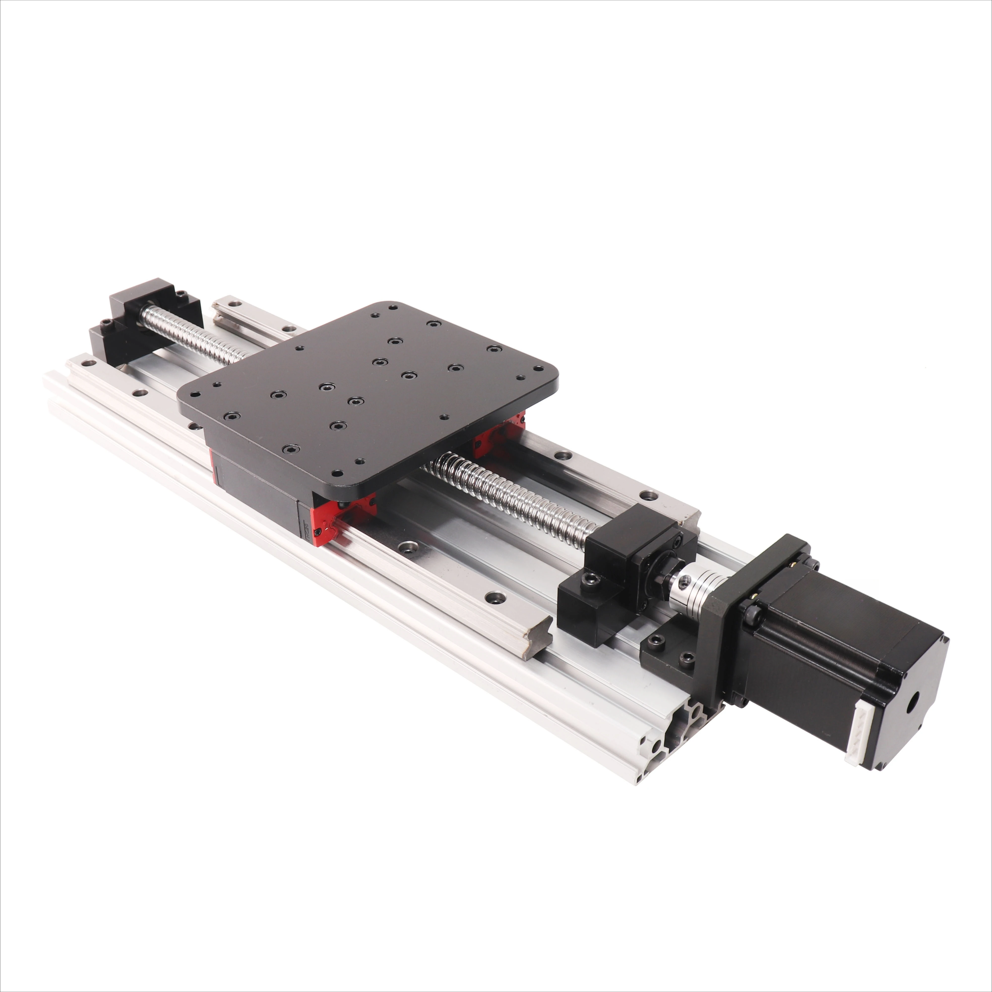 SFU1620 Piano di lavoro Corsa effettiva 500mm HPV10 Guida lineare Nema23 Fresatrice CNC Motore passo-passo Attrezzatura per binario di guida CNC