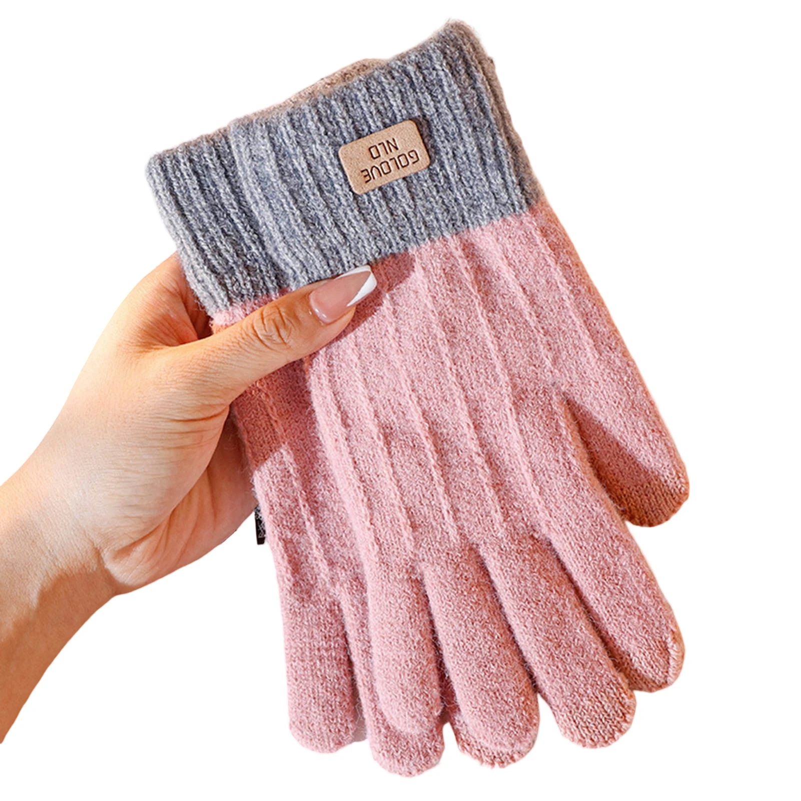 Women's Winter Touchscreen Gloves Anti-Slip Elastic Full Finger Winter Texting Gloves for Cold Weather Protect Hands