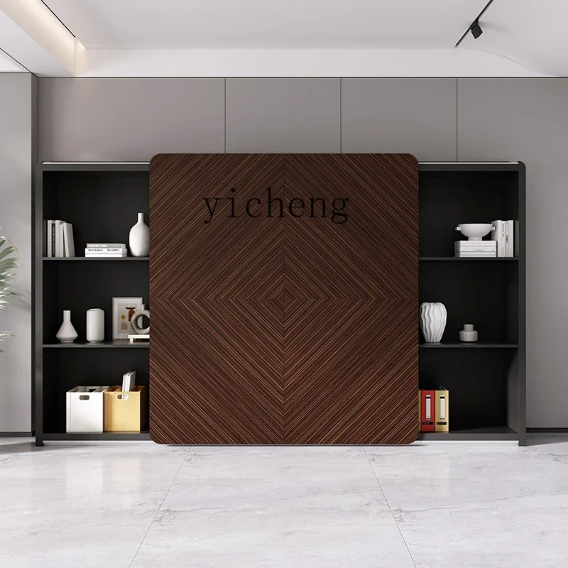 ZC Ebony Wood File Cabinet Data File Storage Cabinet Office Background File Cabinet