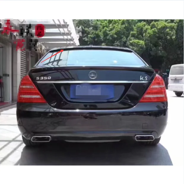 W221 Rear Roof Spoiler For Mercedes Benz S Class W221 2006-2013 Car ABS Car Rear Top Spoiler Rear Roof Boot Wing Lip Spoiler