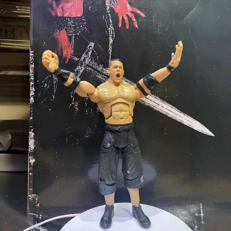 Wrestling New Lineup Poseable Series John Cena The Undertaker Rey Mysterio Randy Orton & More Action Figure Model Ornament Toy - view 6