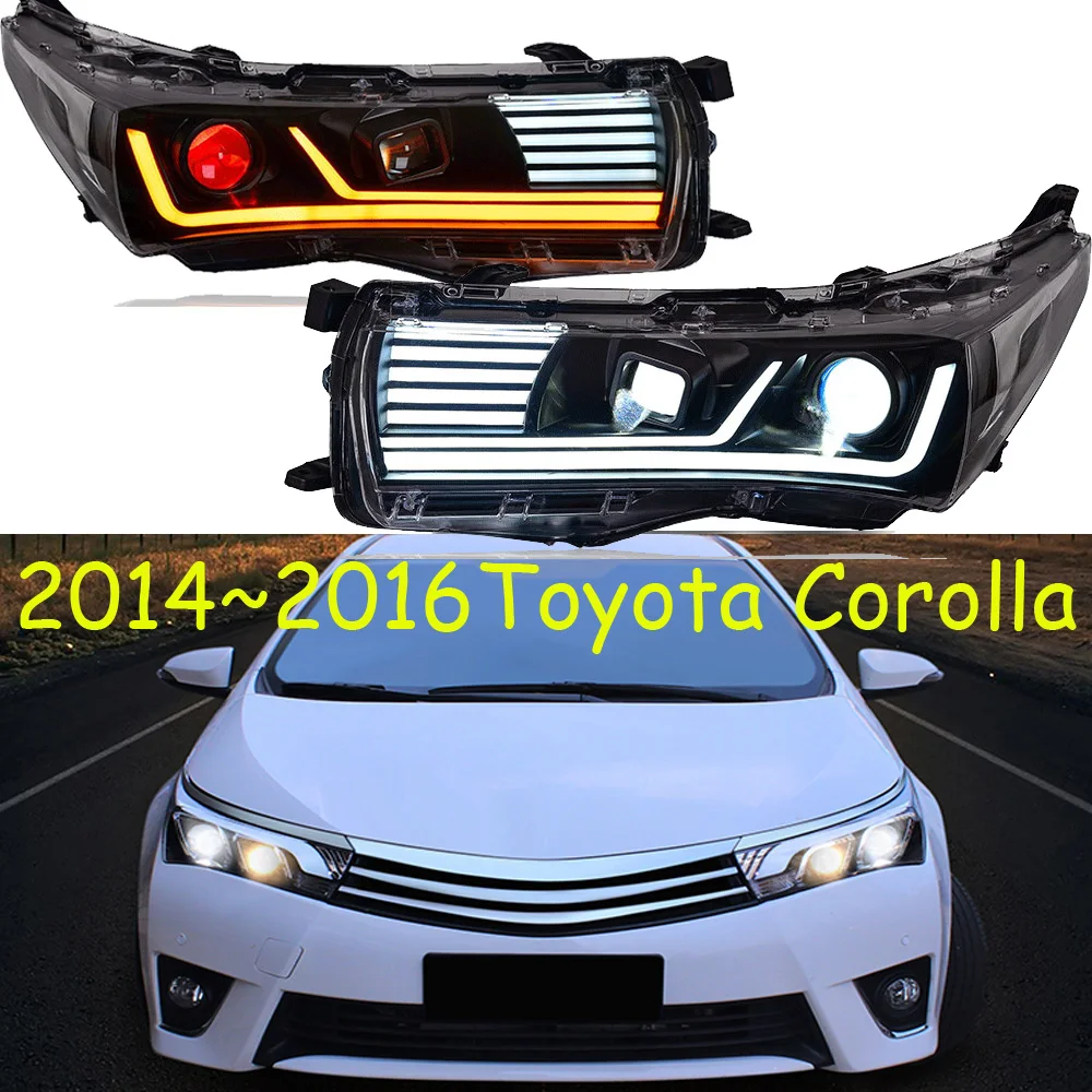 

Car bumper altis headlamp for Toyota Corolla headlight 2014~2016y ALL IN LED DRL car accessories corolla fog light