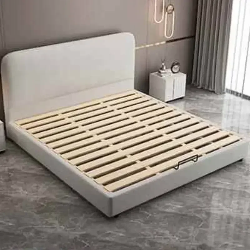 Castle Marriage Bed Minimalist Aesthetic Storage Bedroom Bed Modern King Size Japanese Muebles De Dormitorio Trendy Furniture