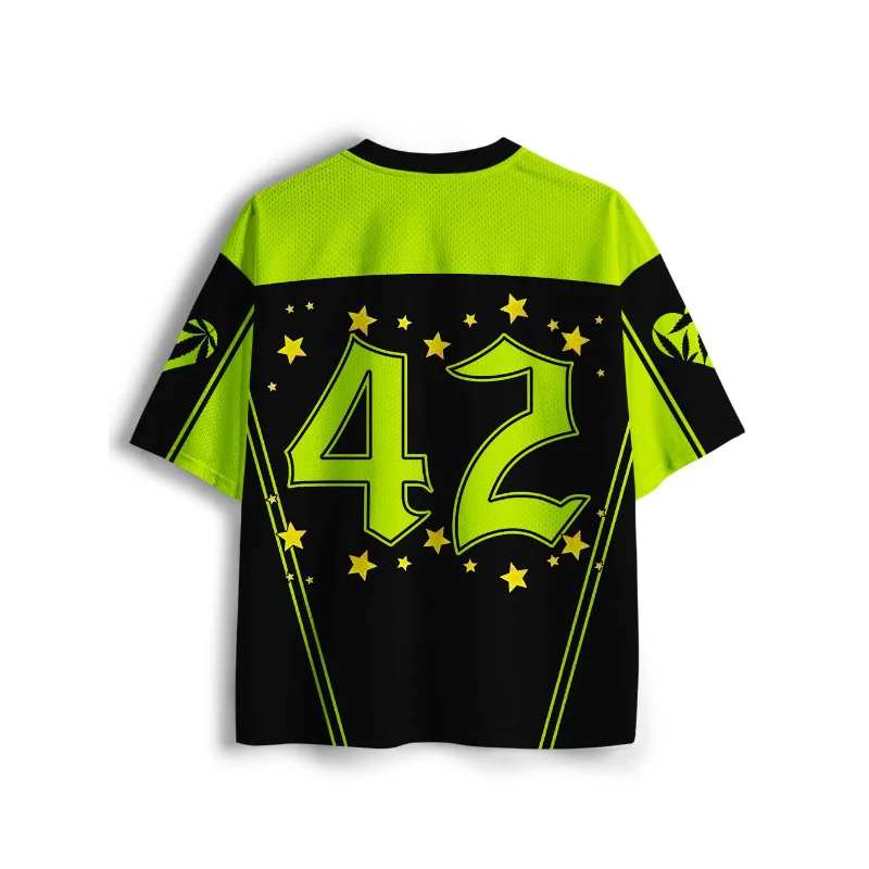 New Sports Mesh Jersey, Quick Drying Sports Short Sleeved Shirt, Upgraded Fabric, Mesh Knitted Fabric, Y2K Suggestive