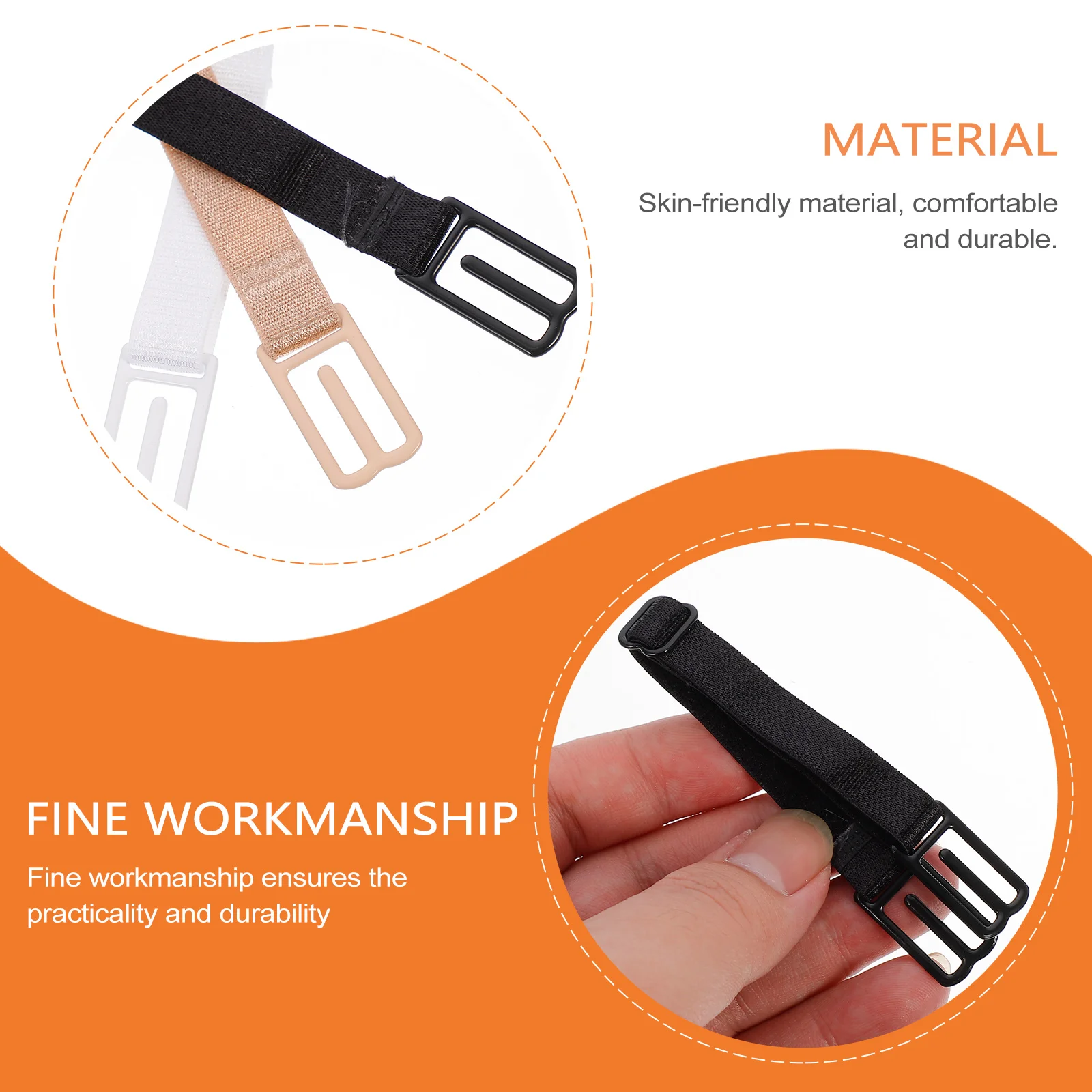 

12pcs Bra Extender Women Elastic Extensions Adjustable Shoulder Buckle Buttons Belt Comfortable Fit Underwear Accessories Bras