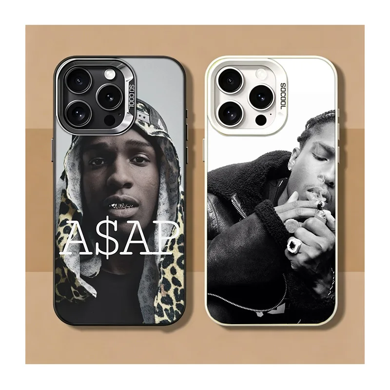 A-A$AP R-Rocky Rapper Phone Case For iPhone 17 16 15 Pro Max Air 16E 17E 14 Plus 13 Pro 12 Mini 11 XS SE2 SE3 Cover Coque Shell