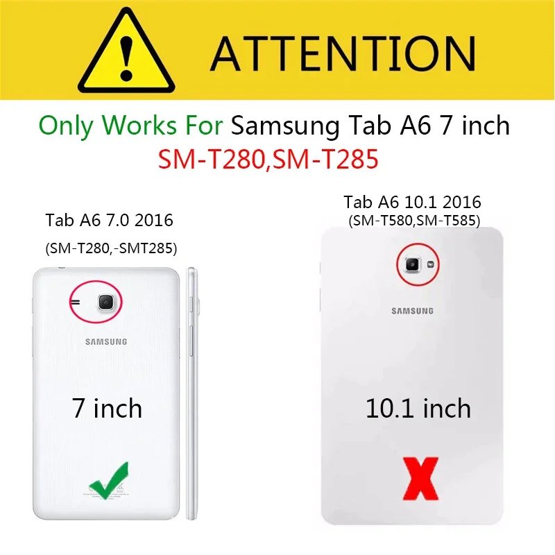 For Samsung Galaxy Tab A6 7.0 inch 2016 SM-T280 SM-T285 T280 Tablet Kids Rainbow Bubble Tablet Case Stand Silicone Cover Funda