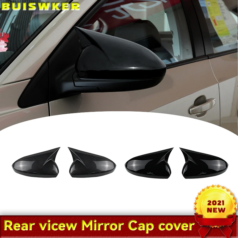 

Bat Style Mirror Cover For Chevrolet Cruze 2008 2016 car accessories 2 Pieces Cover Glossy Black Shields Exterior tuning