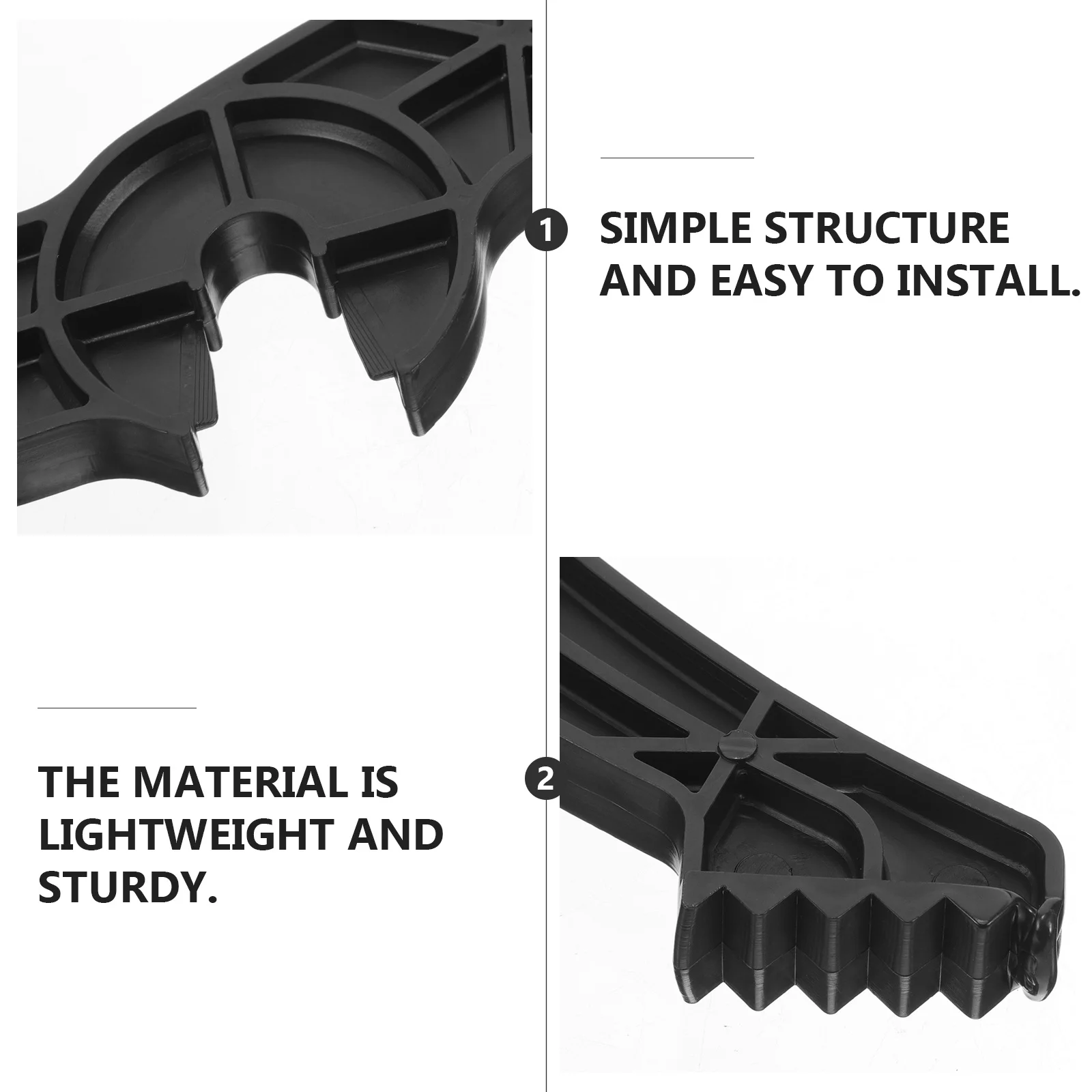 مجموعتان من وسادة الفرامل الاحترافية على الجليد بتصميم مضاد للانزلاق، مادة بلاستيكية تدوم طويلاً، ملحقات التزلج في الهواء الطلق #1