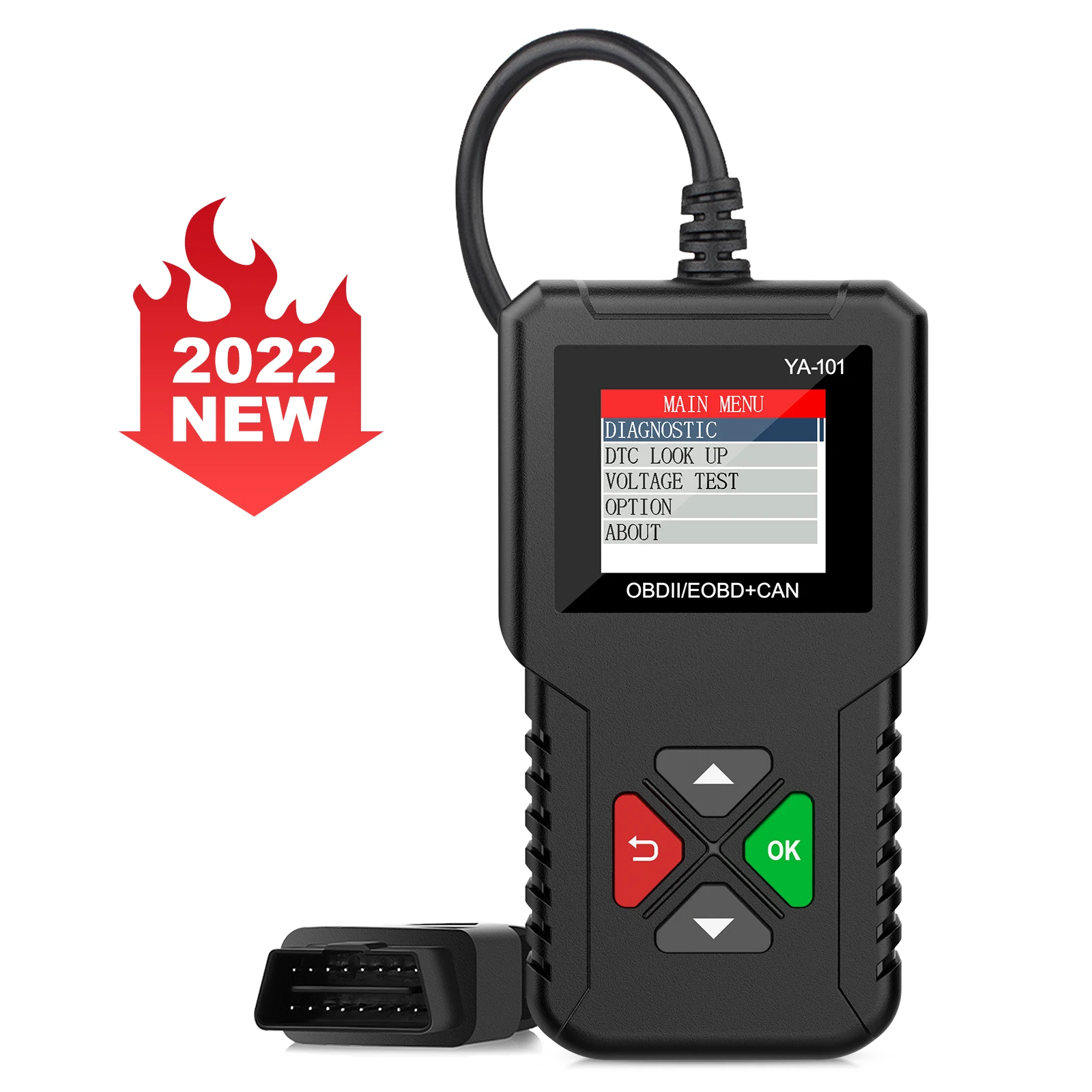 Jdiag Jd101 Auto Diagnostisch Hulpmiddel Codelezer Motorlicht Diagnostisch Hulpmiddel Ya101 Eobd Auteoscanner Met Batterijtest Pk Ad310