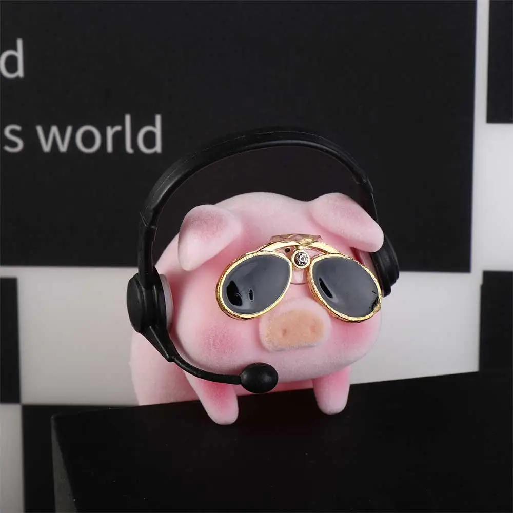 

Cute Pink Piggy Figure Car Dashboard Ornament Anime Doll Car Interior Accessories Lucky Pig Hanging Decoration for Car