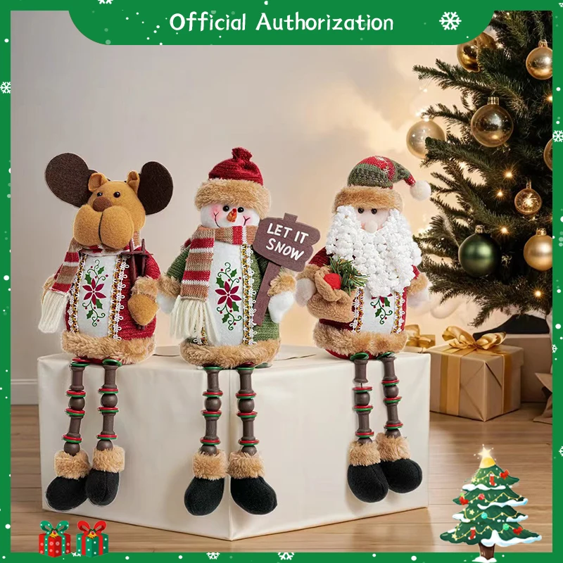 

Рождественский подарок, Санта-Клаус, плюшевая игрушка, мультяшный снеговик, мягкая кукла, аниме лось, коллекция, сувенир, кавайный подарок на день рождения, 35 см