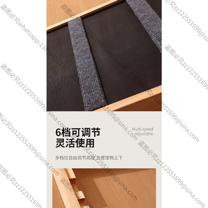 

Suitable for Cats Climbing Stairs Short Leg Corgi Cat Bedding Folding Ladder Ramp Adjustable Pet Staircase Supplies