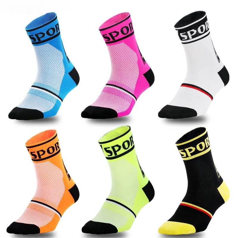 

Professional Sport Cylcing Crew Socks for Men Women Outdoor Athletic Moisture-Wicking Breathable Running Basketball Socks
