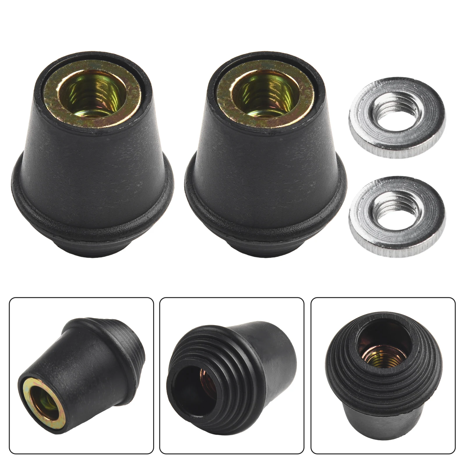 

New Practical Floor Drum Legs Feet Cowbell Clamp Anti-rust Leg Feet Tip Floor Black Accessories Drum For Tom Bass