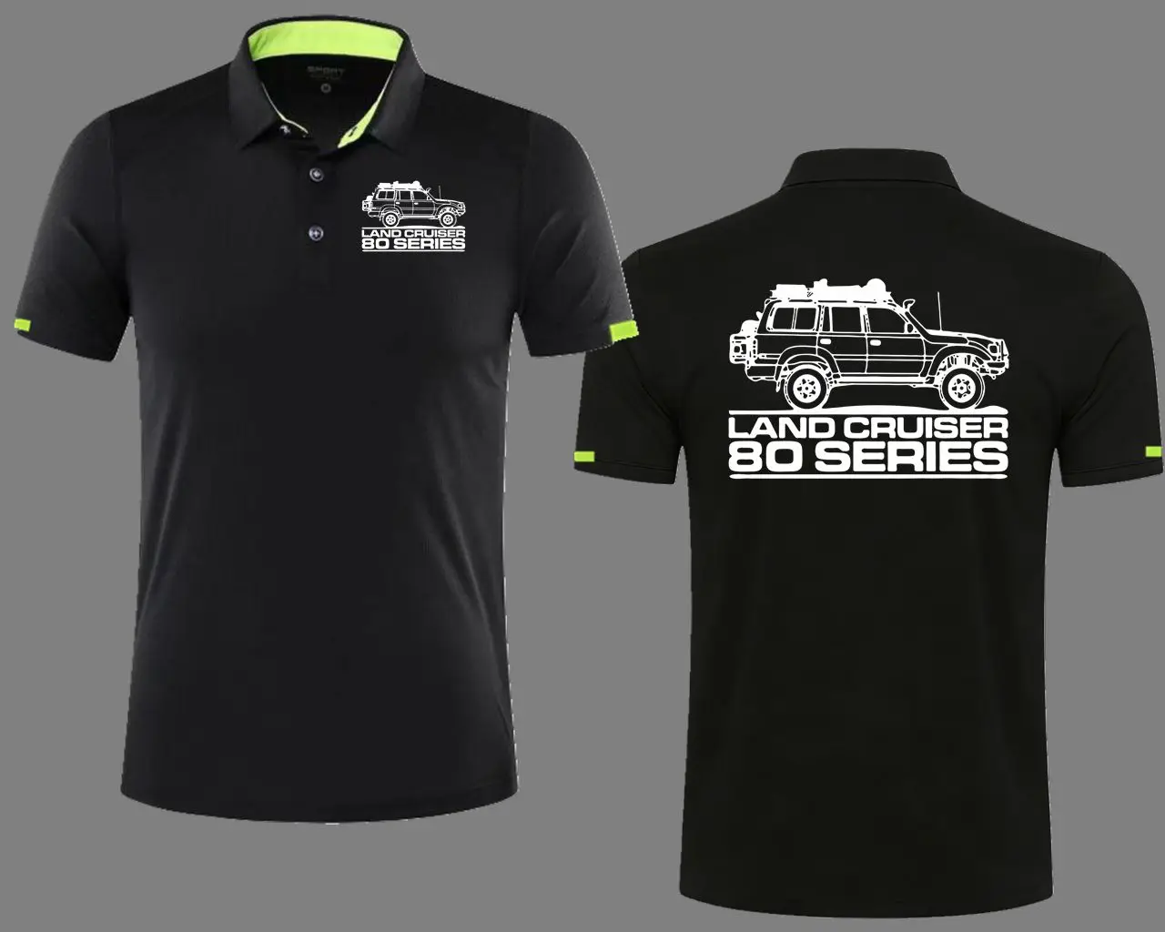 Quick Drying Polo Shirt Cool Land Cruiser 80 Series Car Summer Breathable Comfortable Polos Shirts Men Short Sleeve Polo TShirts
