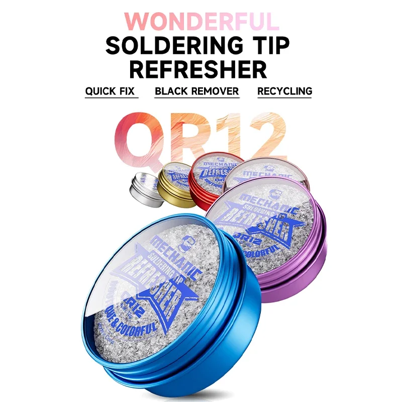 ميكانيكي QR12 طرف لحام تجديد غير عصا القصدير لحام كريم نظيف لصق أكسيد لحام الحديد تلميح تحديث تلميح تينر المنشط