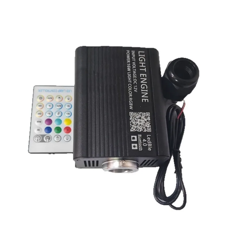 APP + remote control dual control 16W flashing vehicle light source machine vehicle star top fiber optic light
