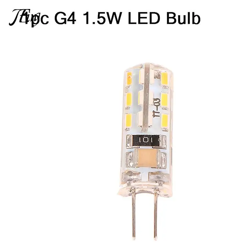 

1Pc G4 LED Bulb 1.5W AC220V Chandelier Light 3014SMD Saving Mini Silicone Lamp 360Beam Angle Halogen Light Spotlight