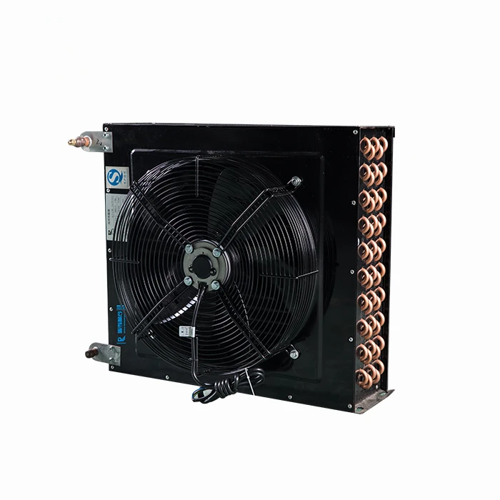 Condenser Unit Copper Air Cooled Condenser with Fan  Air Cooled Condenser for Cold Room