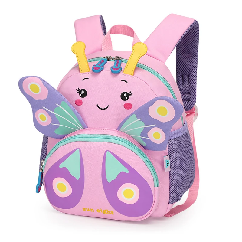 Mochila escolar con dibujos de animales para niños, morral escolar con doble hombro, 3D, guardería