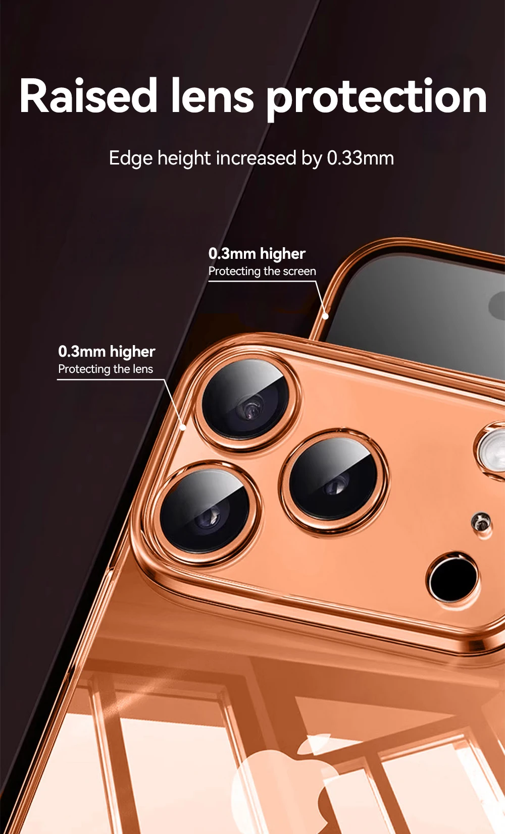 Joyroom Clear Case für iPhone 17 Pro Max, Anti-Drop, transparente Abdeckung, vergilbungsfrei, stoßfest, ultradünn, Displayschutz – Detail 15