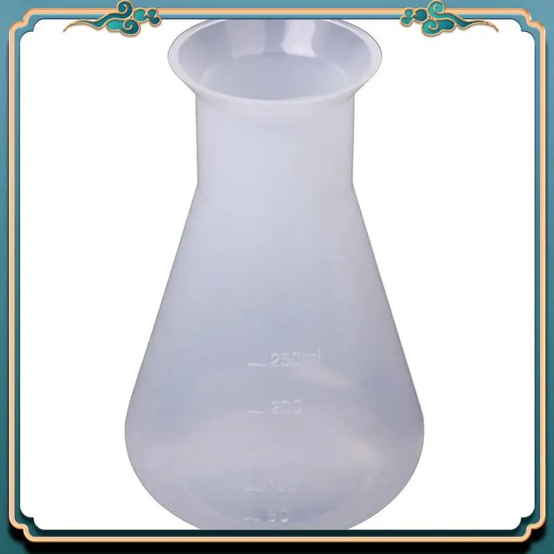 ABJG-3X プラスチック透明実験室化学三角フラスココンテナボトル - 250 ml