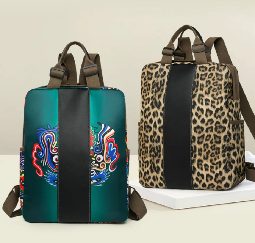 

2025 новые женские модные повседневные водонепроницаемые нейлоновые рюкзаки большой емкости, дорожные двойные сумки на плечо, сумки для ноутбука, школьная сумка