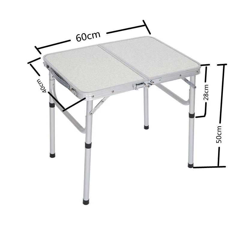 Ultra-light Aluminum Alloy Outdoor Folding Table Camping Picnic Portable Barbecue Table Night Market Stall Small Table