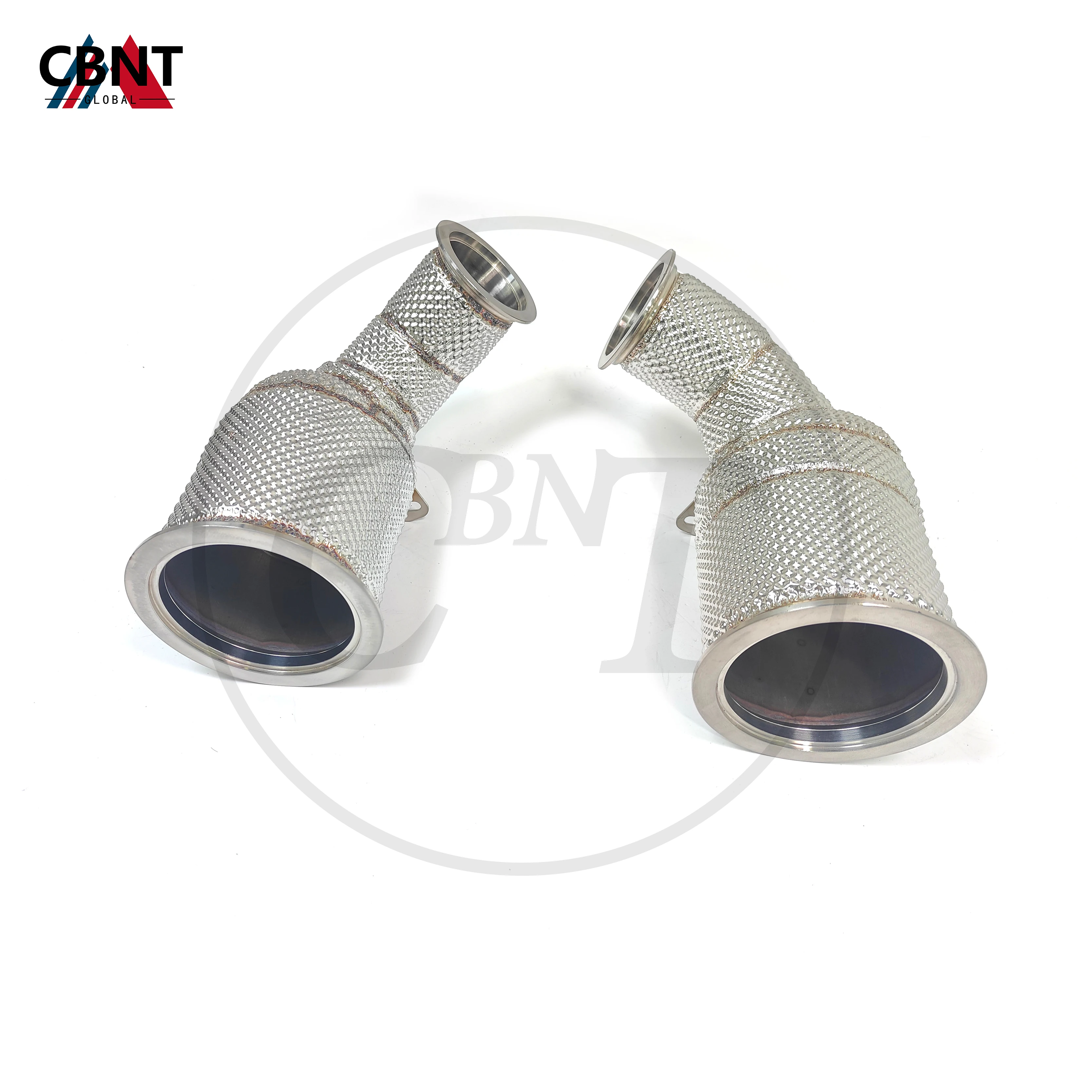 

CBNT Catted/Catless Downpipe For Porsche Panamera 971 2.9T 4.0T Exhaust Header With Catalytic Converter Performance Exhaust Pipe