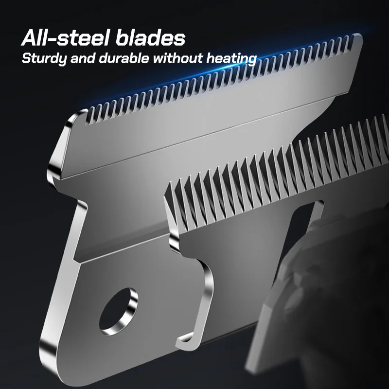 Novo profissional 8810 7000rpm escultura gradiente aparador de cabelo barbeiro máquina de cortar cabelo elétrica revestimento dlc display lcd tipo-c carregamento