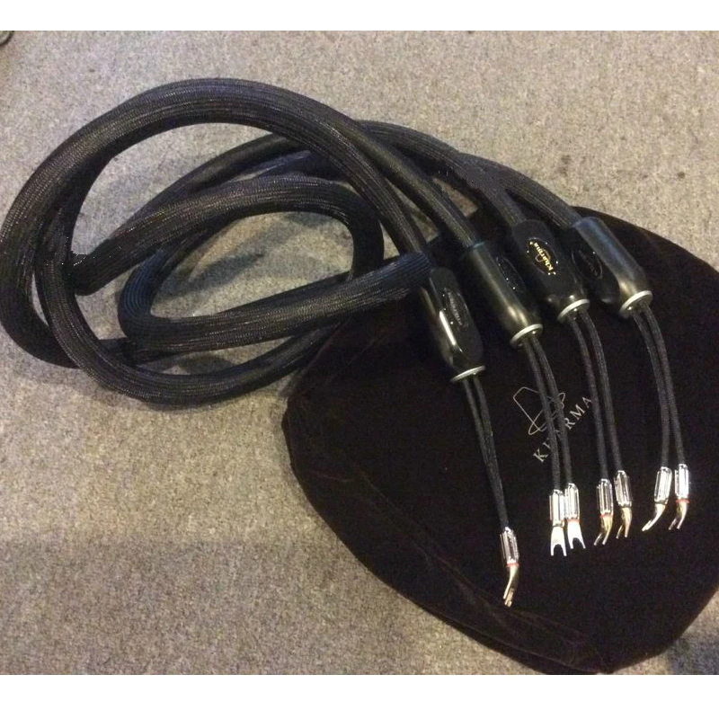 Kharma Hifi Audiophile Premium Speaker Cable KIC GR 1C Top Lound Sound With Spade Plug