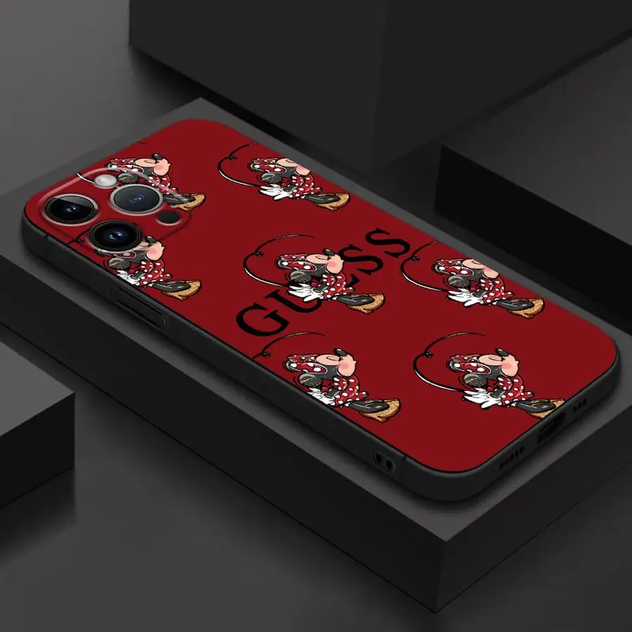 Черный мягкий чехол для телефона Google Pixel 7 Pro 9a 9 Pro XL 8a 6a 6 Pro 7a 8 Pro Disney Cute Mickey