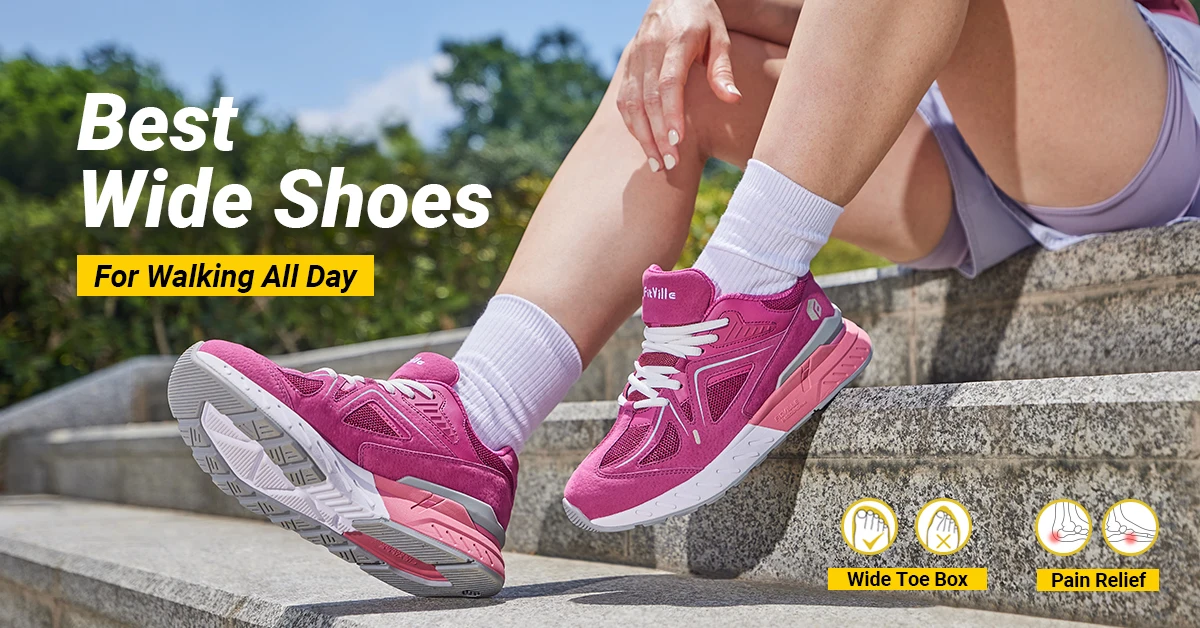 Women's FitVille Wide-Fit Lace-Up Sneakers — size and design detail 4