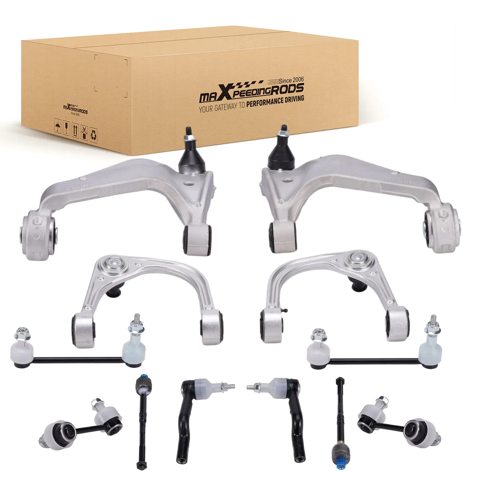 

12x Suspension Front Upper Lower Control Arm ForCadillac CTS RWD 2008-2013 2014