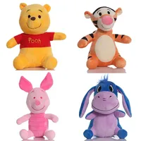 21cm-23cm Winnie The Pooh Tigger Piglet Eeyore Plush Toy Cute Animal Bear Tiger Pig Donkey  Soft Stuffed Doll Kids Gifts