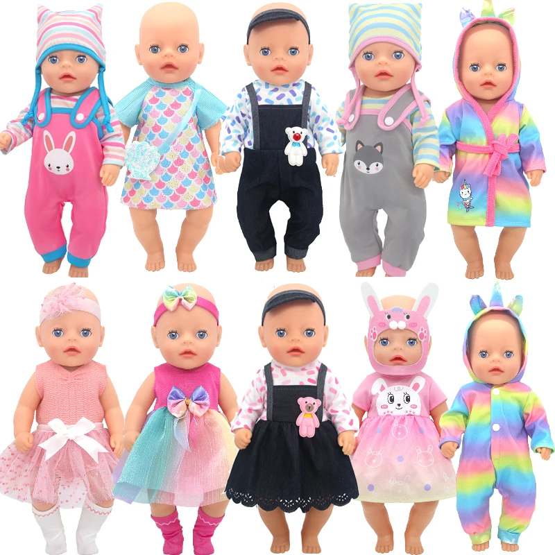 14 Inch Reborn Baby Doll Outfit 36cm Doll Clothes Rompers Toys Dress