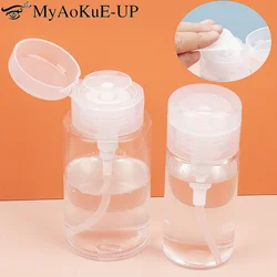 120/200ML Nail Art Press Bottle Refillable Dispenser Portable Travel Clean Wash Nail Polish Removing Water Makeup Spray Bottles